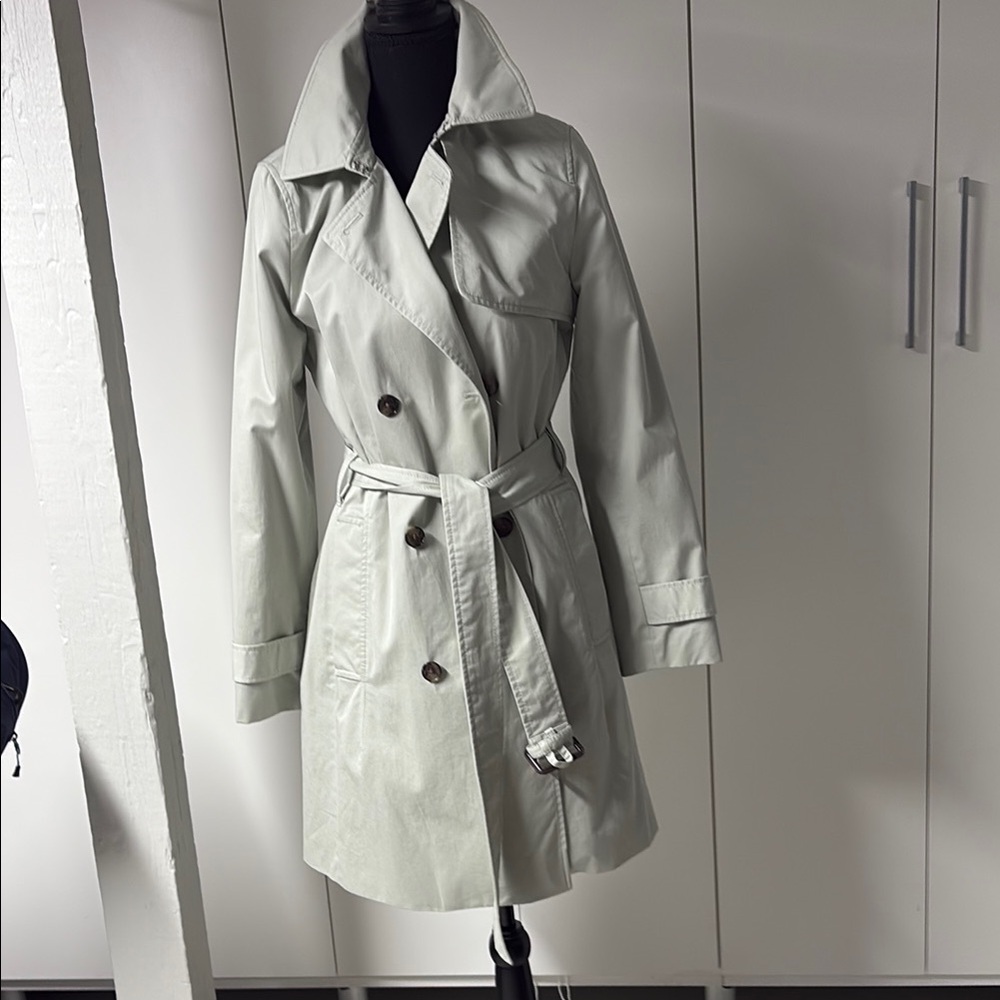 Banana Republic Women's Classic Trench Coat - light mint green
